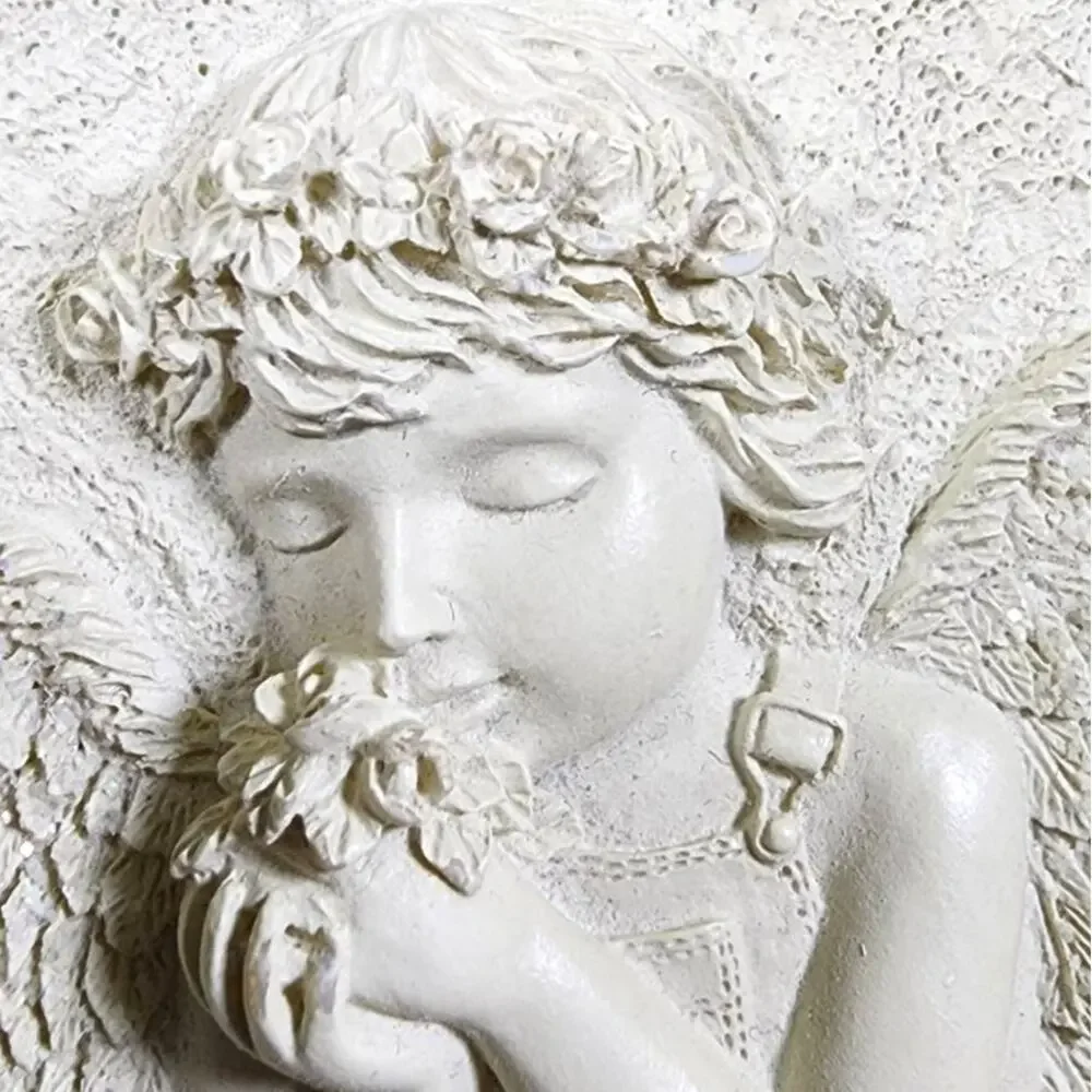 Vintage Angel Trinket Box Resin Keepsake Romantic Cottagecore Grannycore Decor